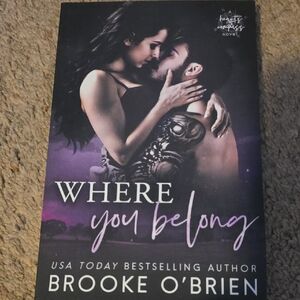 'Where You Belong' Coffee Table Book - Black and Purple